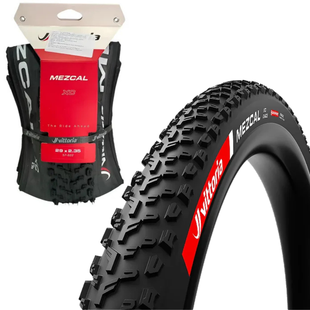 Pneu aro 29 Vittoria Mezcal Sport Xc 29x2.35 Tubeless Preto