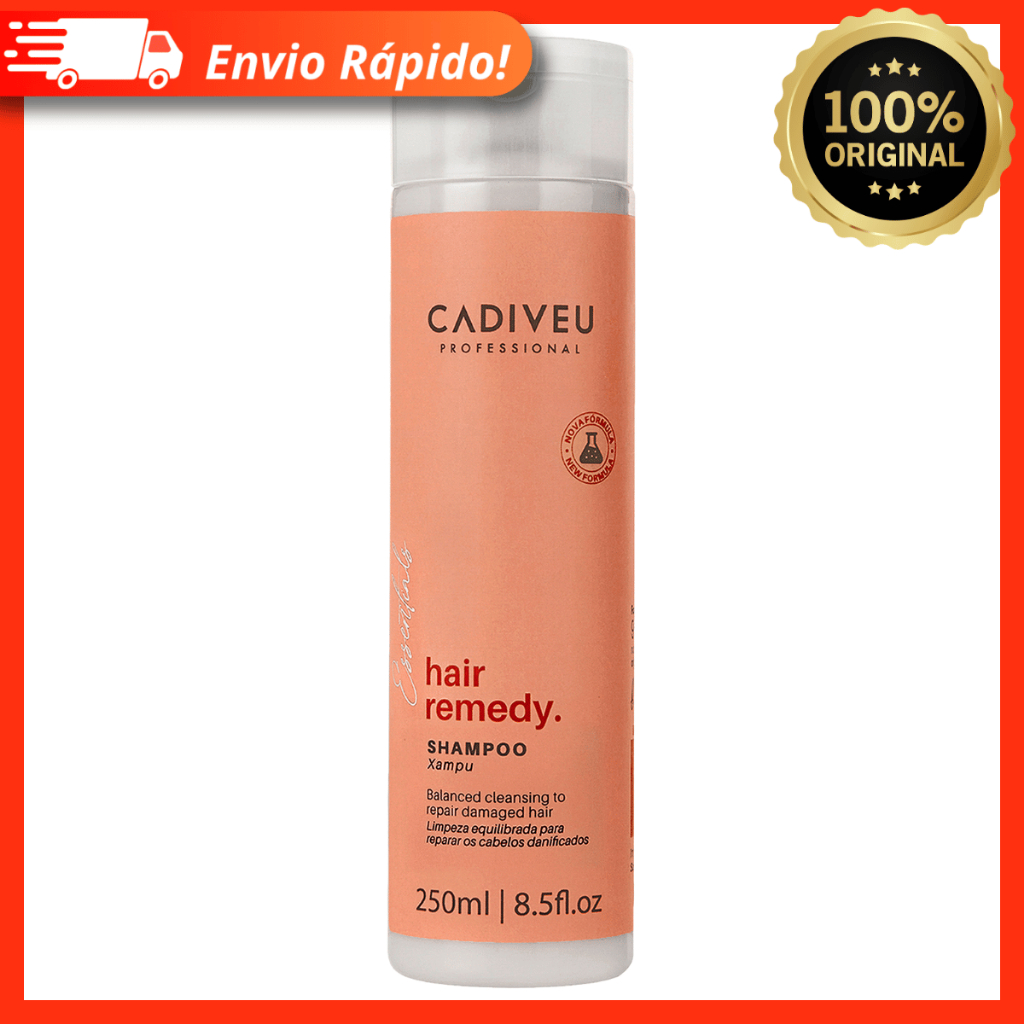 Shampoo Cadiveu Professional Essentials Hair Remedy 250ml - Limpa e Repara os Fios