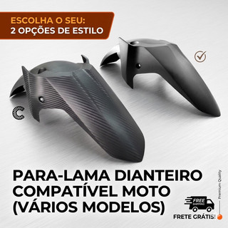 Paralama Off Road Universal Para Bros 150 160 e XRE 190 Com Suporte Kit Paralama Dianteiro Motocross