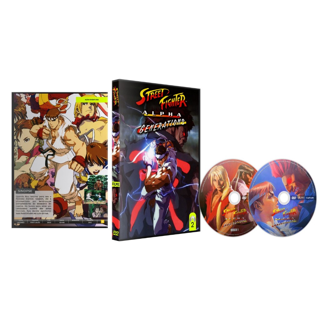 Dvd Street Fighter Alpha (1999) + Alpha Generations (2005) Hd