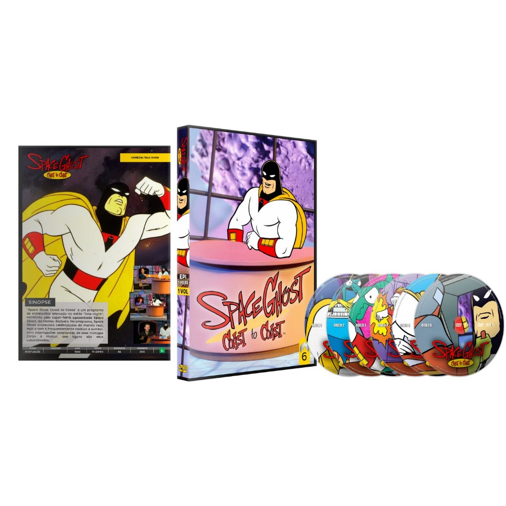 Dvd Space Ghost de Costa a Costa (1994) Completo Dublado