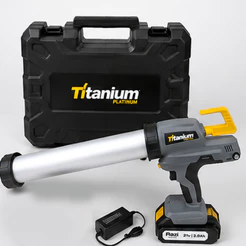 Kit Aplicador de Selantes a Bateria 21V Titanium + Bateria Recarregável de Lítio 21V 2.0Ah Razi
