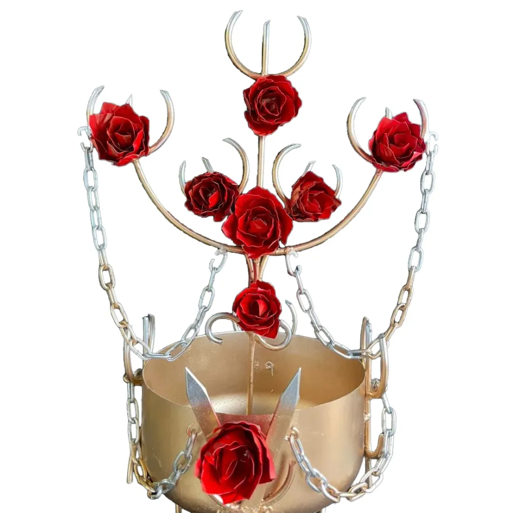ASSENTAMENTO POMBA GIRA MARIA PADILHA CABARE 45CM COM PANELA