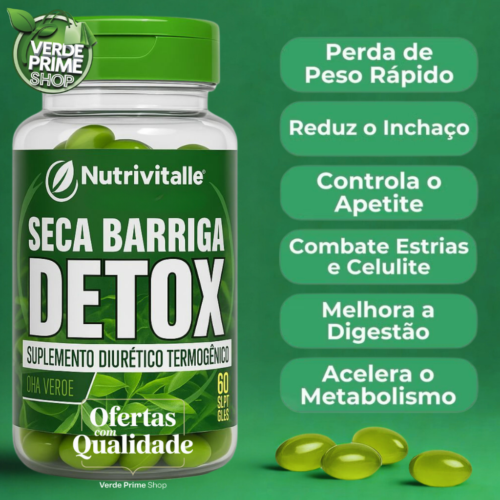 Suplemento Chá Verde com outros,mix, – 60 Cápsulas Softgel