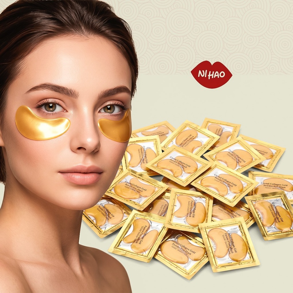 Kit Máscaras de Colágeno Trata Olheiras Adesivo Antirrugas Gel Pads Skin Care Tratamento Olhos