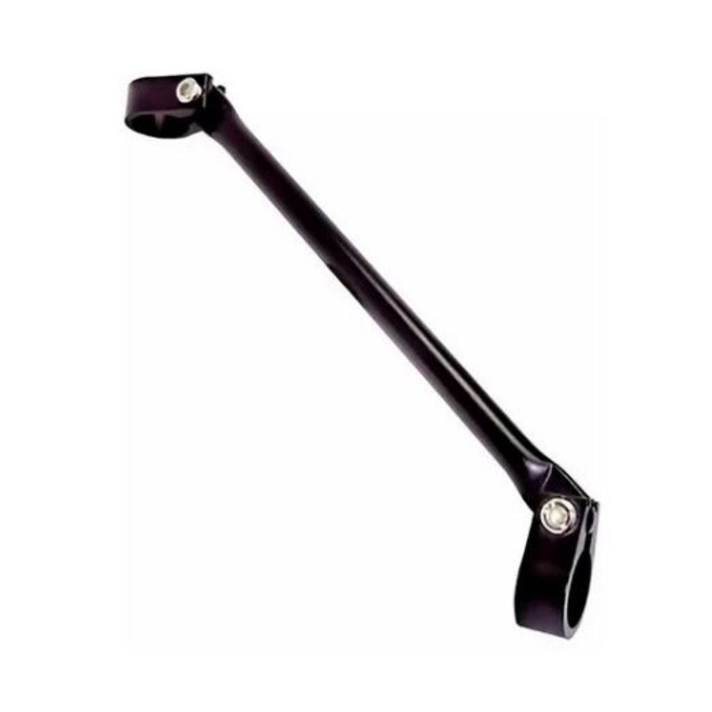 Barra Travessa Barrinha De Guidão Moto Bike Preto 190mm. Com reforço estrutural e visual moderno
