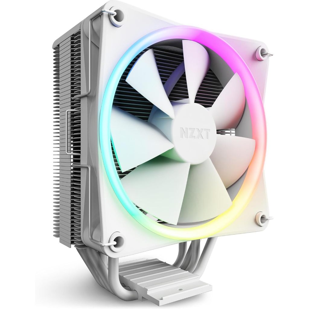 Air Cooler Processador Nzxt T120 Intel/Amd Rgb Branco - Rc-Tr120-W1