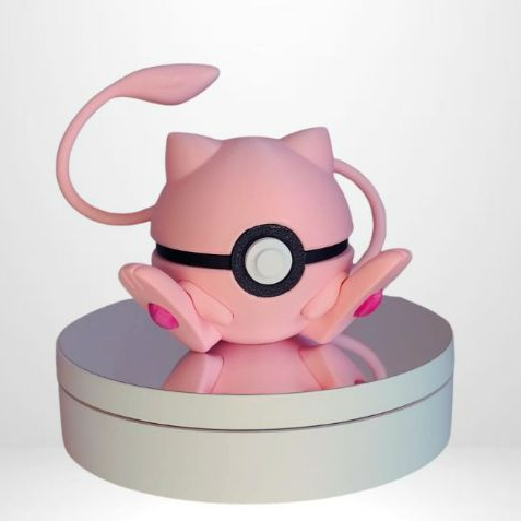 Poké Bola Inspirada no Mew | Decoração Geek Impressa em 3D