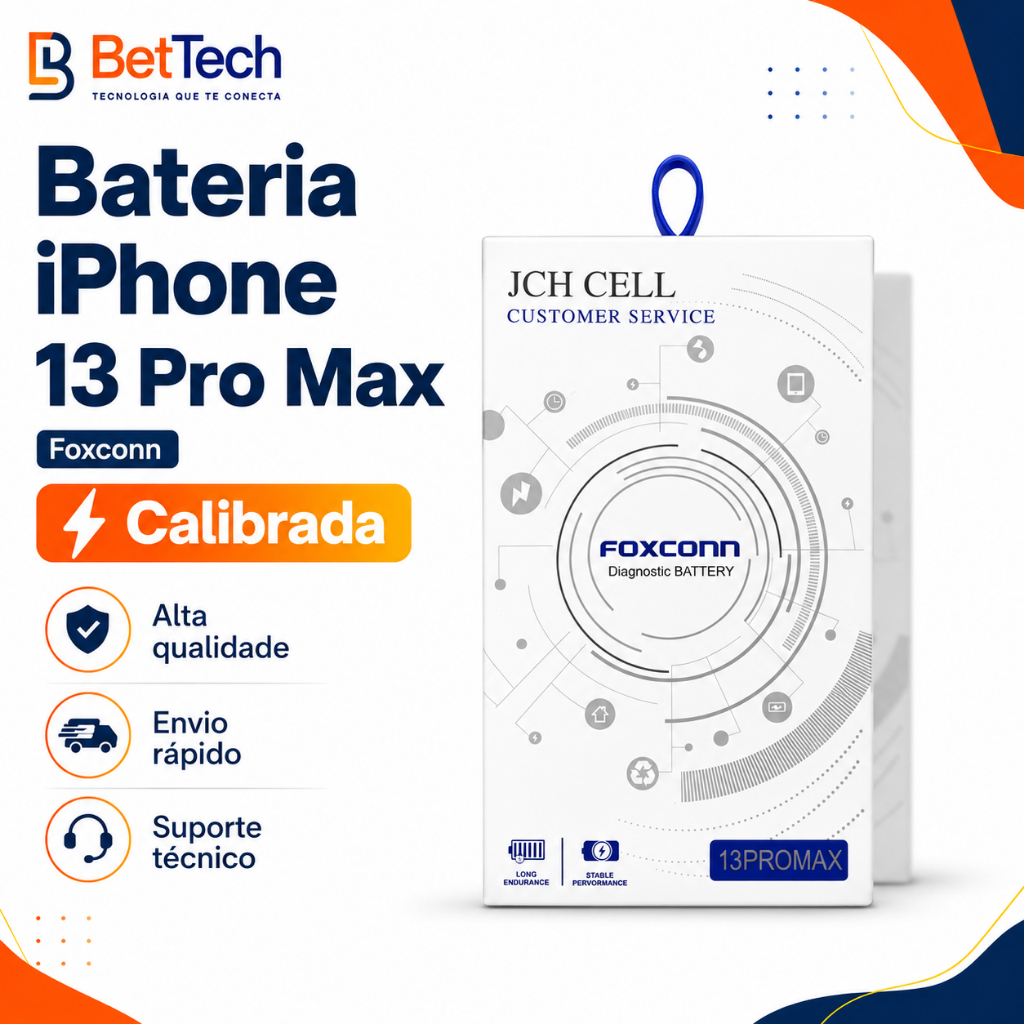 Bateria iPhone 13 Pro Max CALIBRADA - Alta Capacidade + Garantia + Envio rápido
