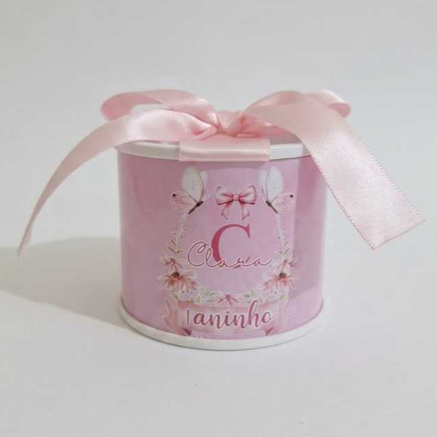 KIT MINI TUBOLATAS PERSONALIZADAS 5X6 - BORBOLETAS AQUARELA / JARDIM ENCANTADO / LEMBRANCINHAS/ANIVERSÁRIO / DECORAÇÃO
