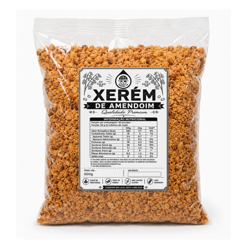 Amendoim Triturado - Xerem de Amendoim Premium 500g