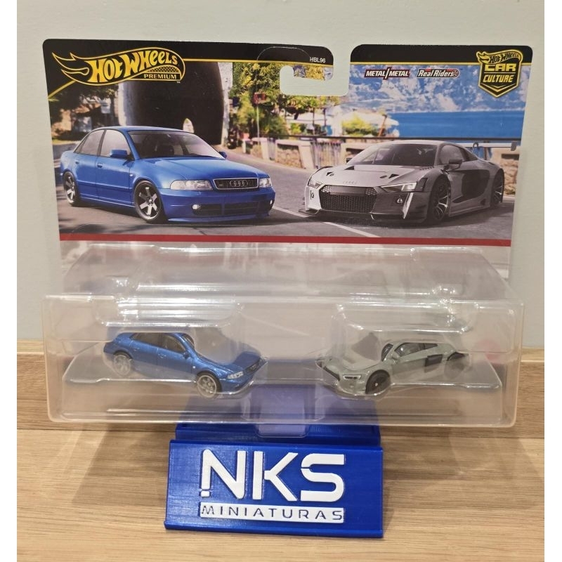Hot Wheels Pack Premium Audi Car Culture Audi S4 e Audi R8 LMS GT3