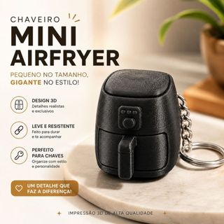 Chaveiro Mini Air Fryer