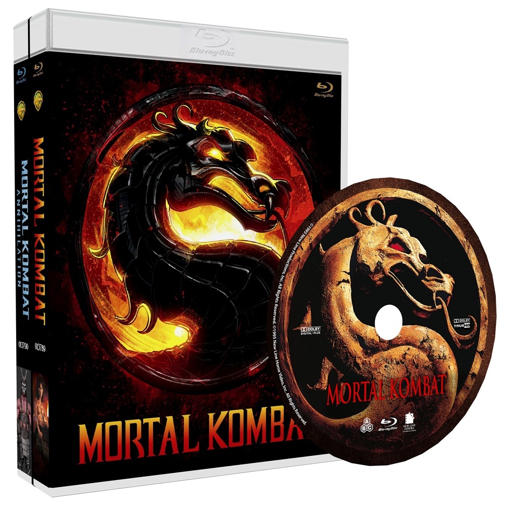 Blu-ray Filmes Mortal Kombat - 1995 + Mortal Kombat 2: A Aniquilação - 1997 - Pack com os dois filmes + extra em bluray