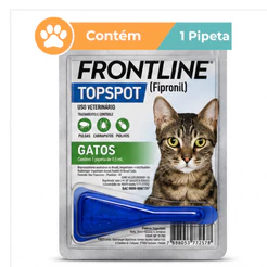 Frontline Top Spot 01kg a 10kg 0,5ml 1 Dose Antipulgas Para Gatos
