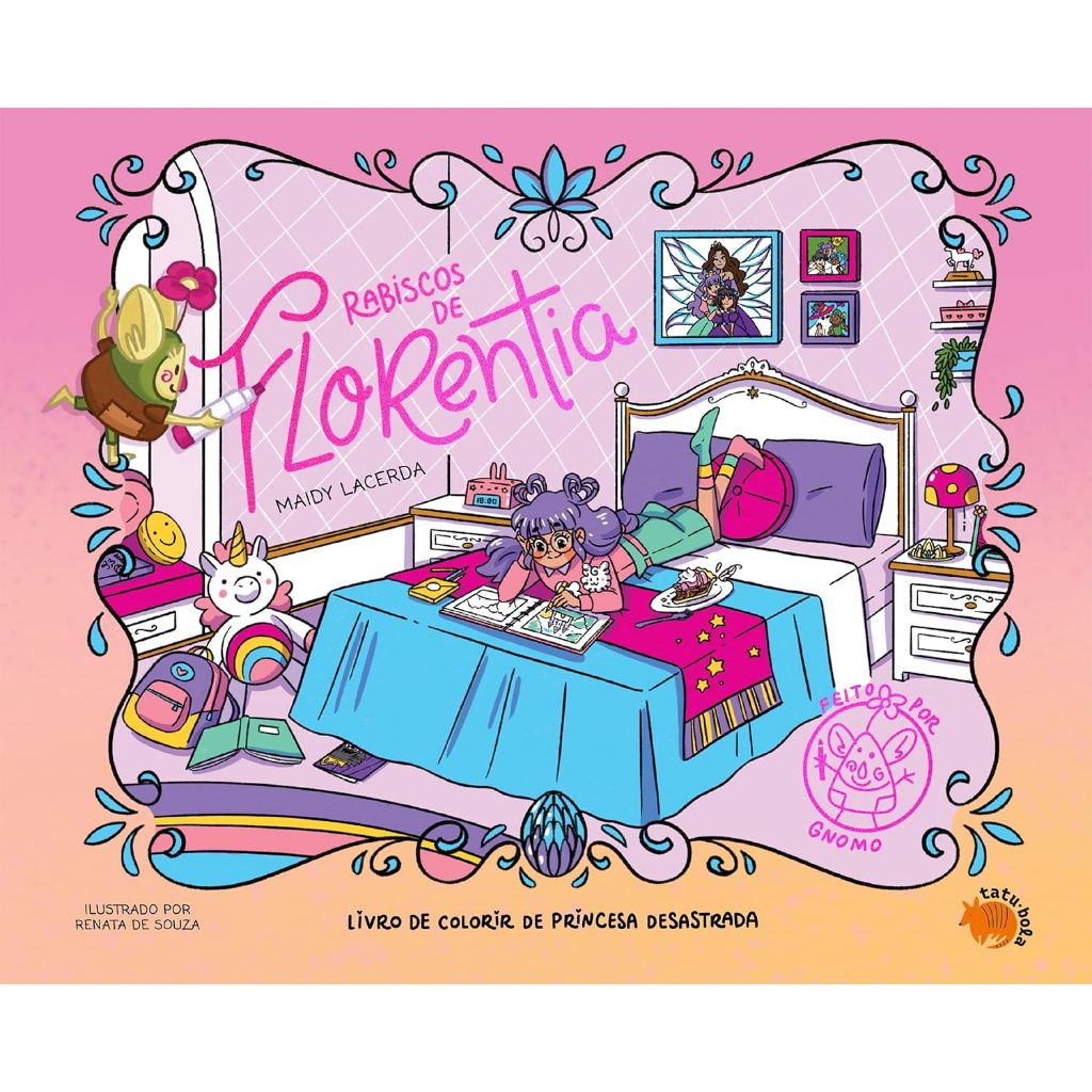 Desenhos para Colorir Rabiscos de Florentia - Maidy Lacerda.pdf | 23 Folhas Soltas A5 90g/120g/180g + Acetato