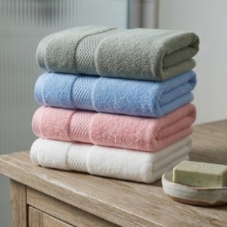 Toalha de Banho Premium 100% Algodão Macia, Alta Absorção e Toque Suave – 4 Cores