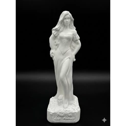 Imagem Pombagira Padilha das Almas em Gesso Cru 20cm para Pintura e Personalização