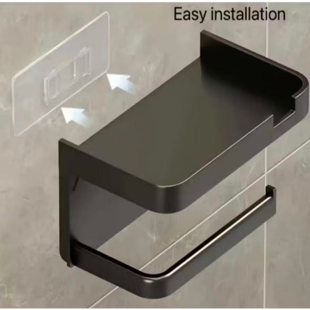 Porta-Rolo de Papel Higiênico Multifuncional para Banheiro – Organizador Prático e Elegante