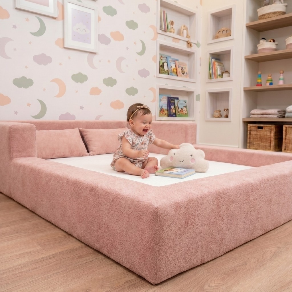 Cama Montessoriana Casal Aconchego 100% Espuma Keiko