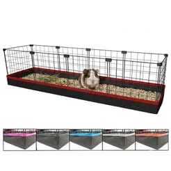 Cercado Pet Roedor Porquinho da Índia com Bandeja Higiênica Impermeável 30x120cm