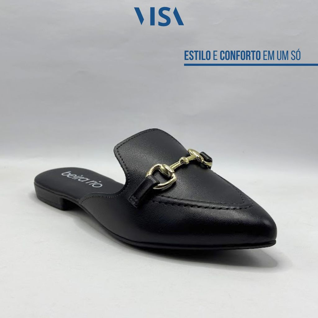 Sapato Feminino Mule Fivela Beira Rio Conforto Original Envio Rápido — imagem 2 de 2