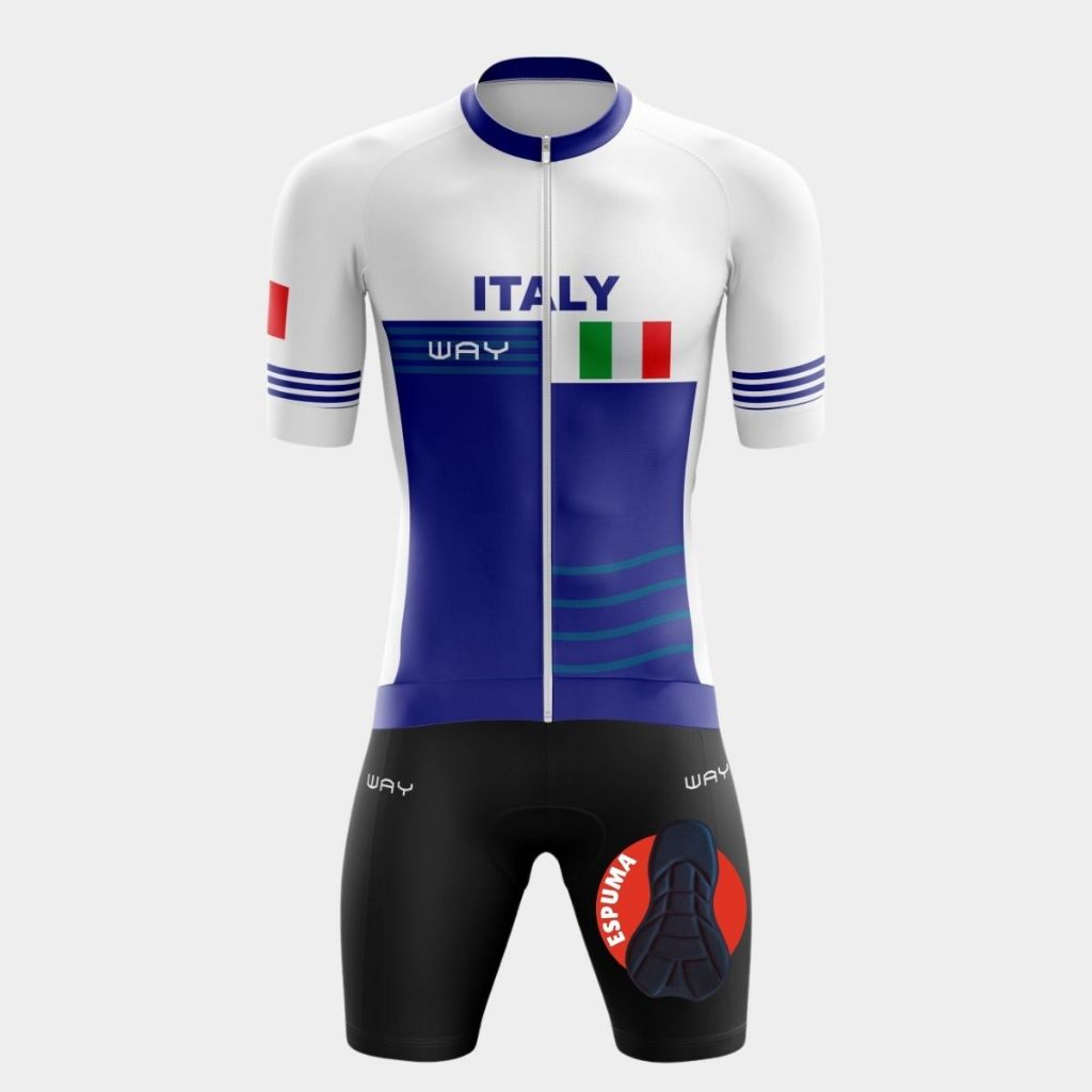 Conjunto De Ciclismo Masculino Manga Curta Premium Bermuda Acolchoada