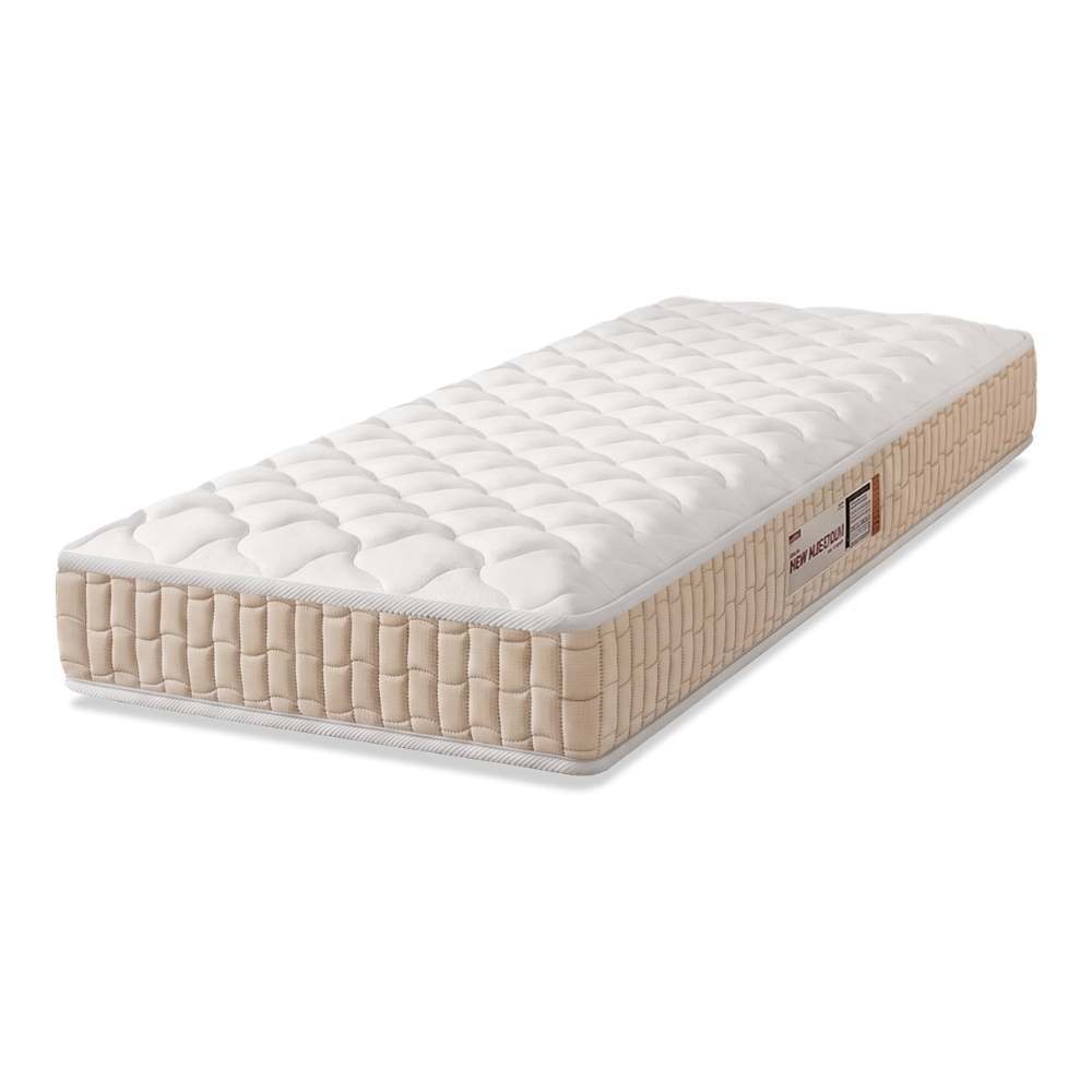 Colchão Solteiro Espuma D33 New Millenium 88x188x19cm Branco/Bege Hellen