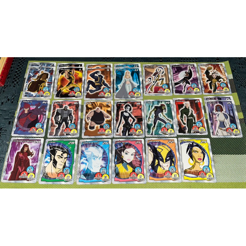 Cartas Wolverine e os Xmen - Coleção Elma Chips
