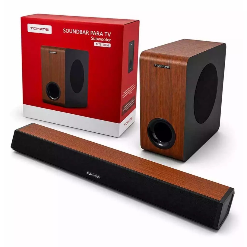 Soundbar Para Tv Subwoofer Home Theater 125w MTS-2036 Tomate Original