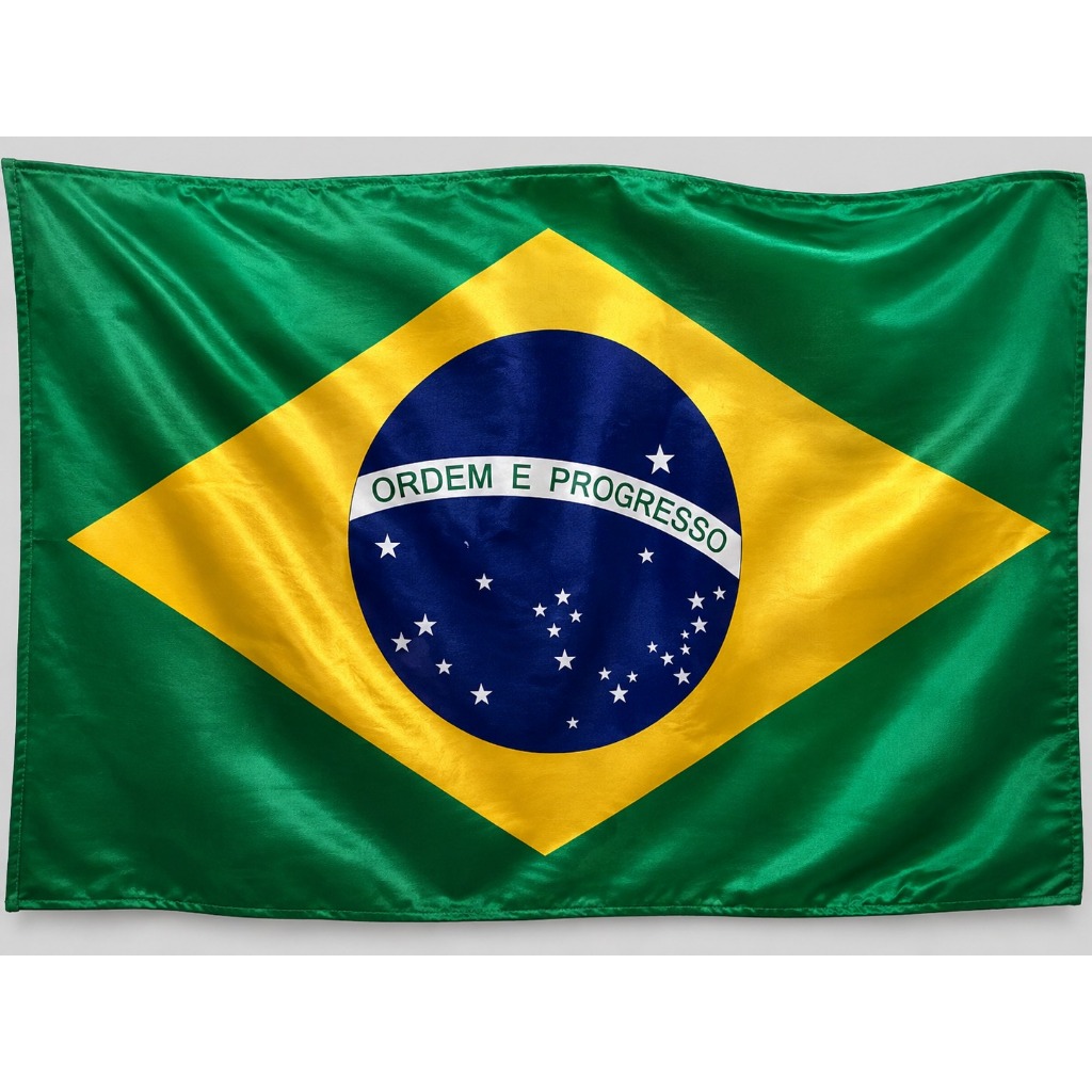 Bandeira Do Brasil Grande Copa Do Mundo Torcida Verde Amarela 1,5X0,90
