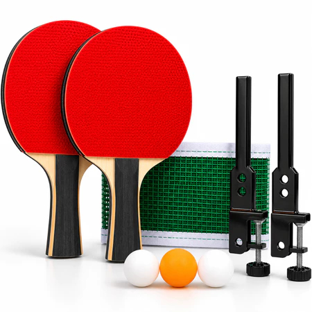 Kit Ping Pong Tenis De Mesa 2 Raquetes 3 Bolas / bolinhas Suporte com Rede kit completo profissional