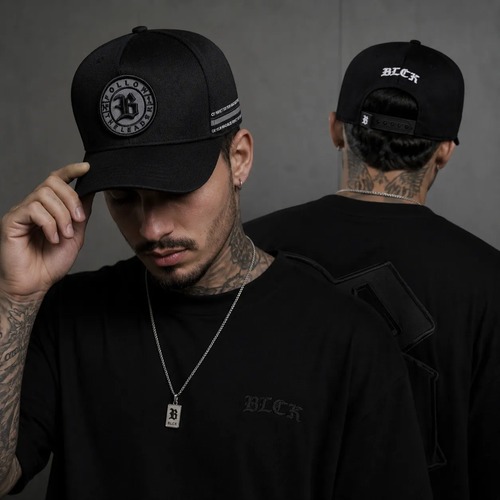 Boné Blck Brasil Aba Curva Snapback Logo Follow Refletivo