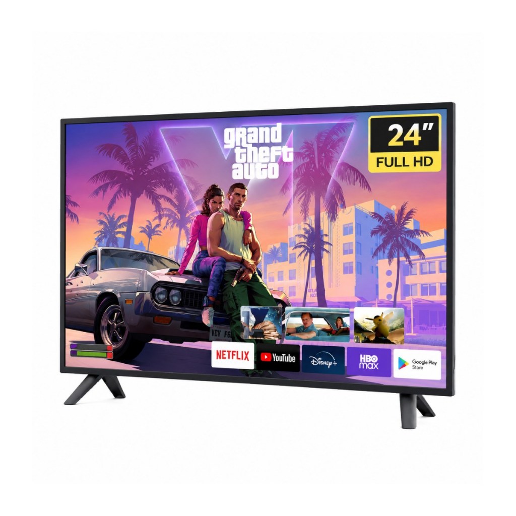 Monitor 24" Full HD Smart TV Android Wifi Hdmi Usb Bivolt