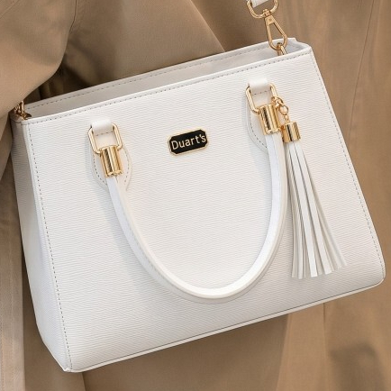 Bolsa Branca Feminina Tendência Fashion Elegante E Delicada