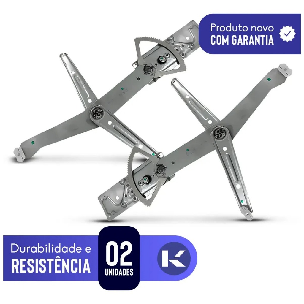 Par Máquina Vidro Elétrico Celta 2 Portas 2000 a 2016 Dianteiro — imagem 2 de 2
