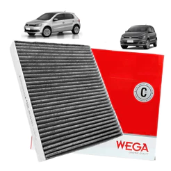 Filtro Ar Condicionado CARVÃO Gol Saveiro Fox Polo Voyage SpaceFox Parati Ibiza Cordoba - AKX35163/C
