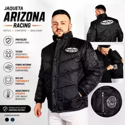 JAQUETA MOTOBOY REFLETIVA ARIZONA RACING GP JACO MOTOCICLISTA