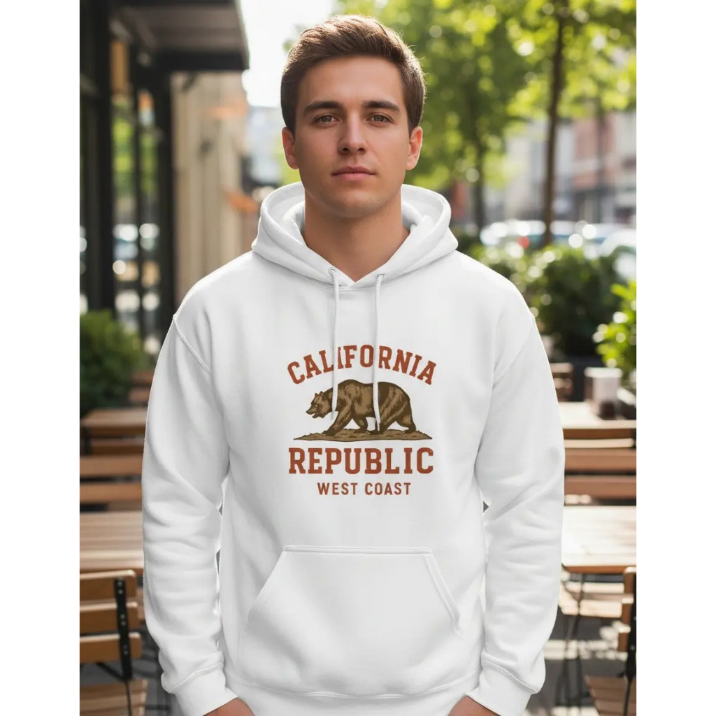 Moletom Lançamento Califórnia Canguru Masculino Feminino Promoção Agasalho Casual Flanelado Tecido Quente Blusa De Frio
