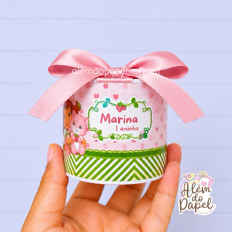 Kit Tubolatas Moranguinho Personalizada - Lembrancinha moranguinho - aniversário moranguinho baby