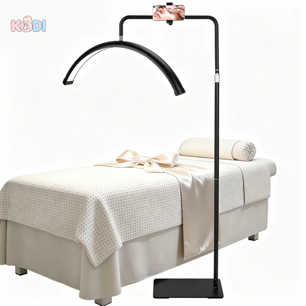 Luminaria Meia Lua Estetica Mesa Spa Arco 3 Tons Ajustavel Salao Beleza Limpeza De Pele-F16