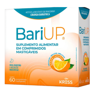 Bariup Suplemento Alimentar Multivitamínico Pós Bariatrica Mástigável Laranja Fácil Digestão 60cp