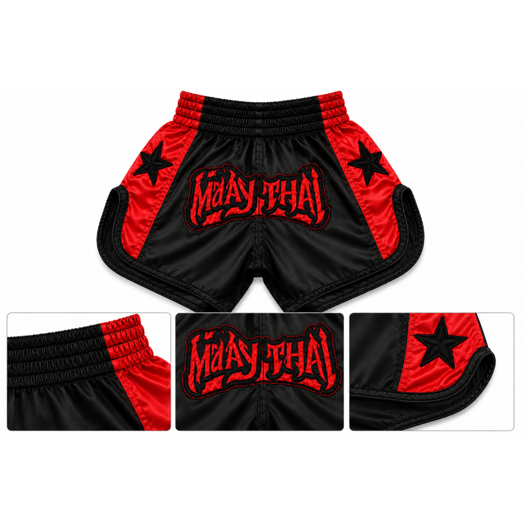Short Muay Thai Bermuda Calção Modelo Tailandês