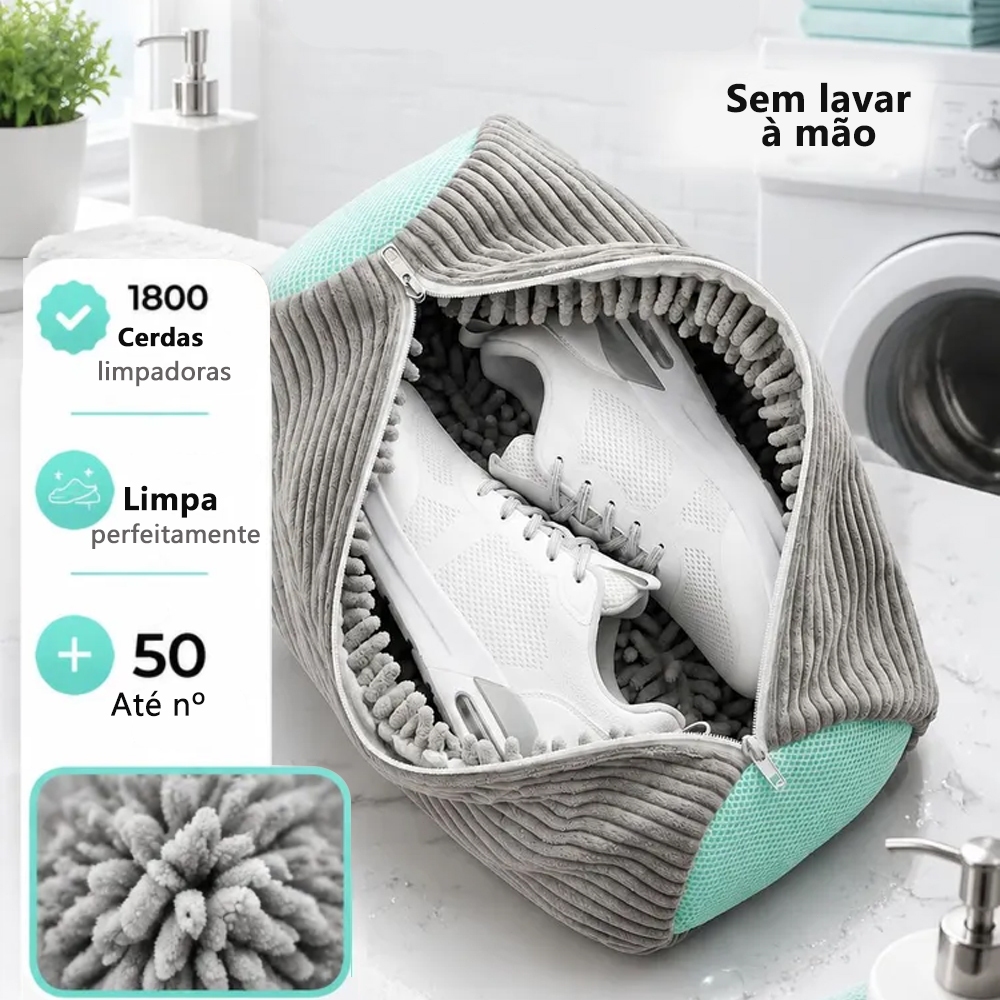 Kit 2 Saco Protetor para Lavar Tênis na Máquina Lavagem Segura e Prática
