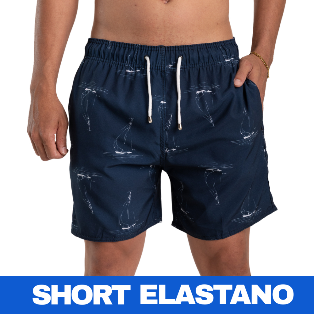 bermuda ELASTANO Masculino com Elastano Casual Esportivo Confortável