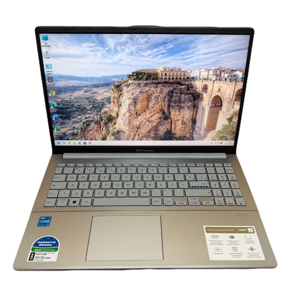 Notebook Asus Intel I3 12° Gen 4gb Ddr4 Ssd 256gb Vitrine