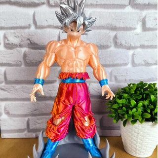 Goku Ultra Instinto Instinct Colecionável, Dragon Ball, Figura Anime, Decorativa geek, Presente Otaku, Super Saiyan