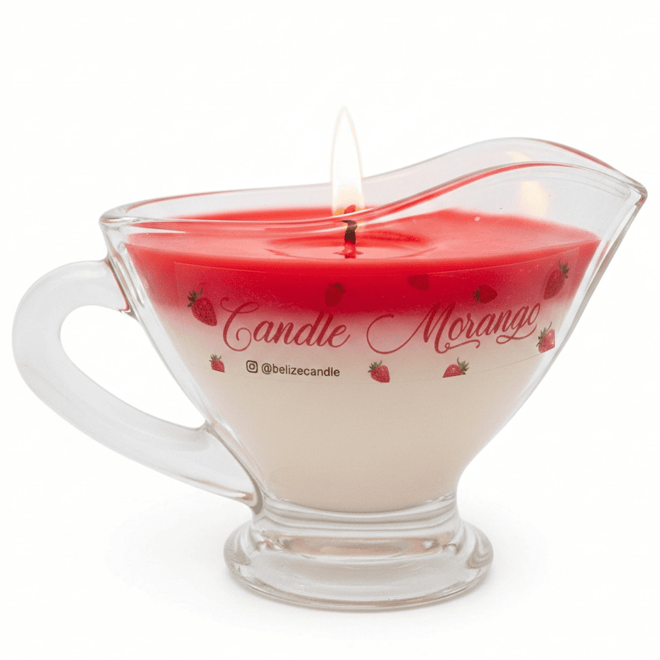Vela Aromática Para Massagem Morango Hidratante Relaxante Spa — imagem 2 de 2
