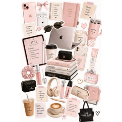 Kit 36 Adesivos That Girl Scrapbook | Journal | Planner | Bullet Journal | Papelaria
