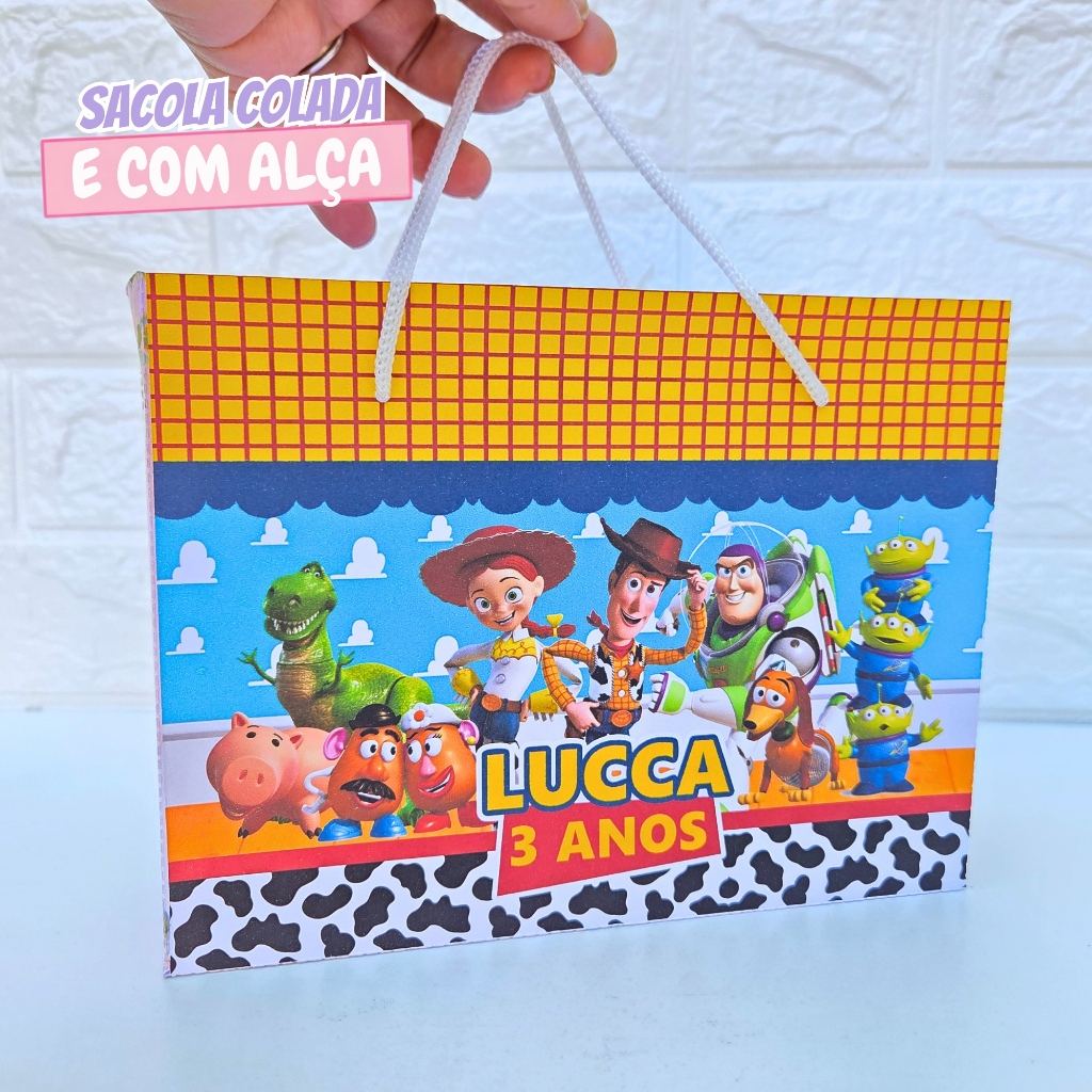 Sacolinha Personalizada Toy Story | Sacolinha Surpresa | Lembrancinha de Festa | Aniversário